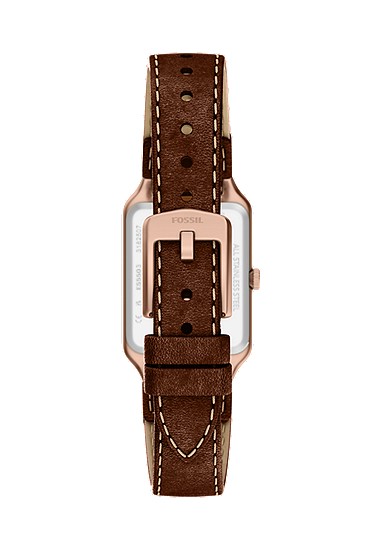 Raquel 23mm Three-Hand Date Brown Leather Watch - Image 3
