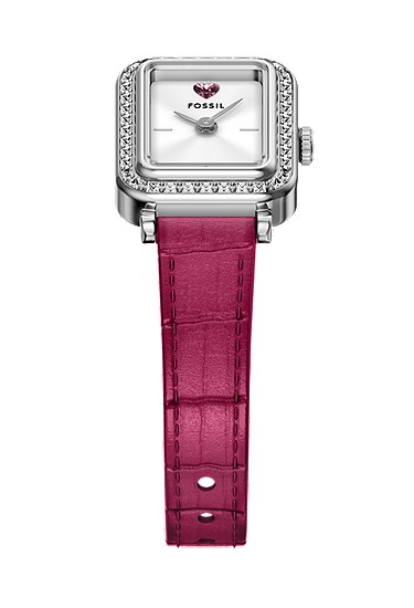 Raquel Mini 18mm Two-Hand Pink Leather Watch - Image 5