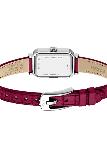 Raquel Mini 18mm Two-Hand Pink Leather Watch - Image 6