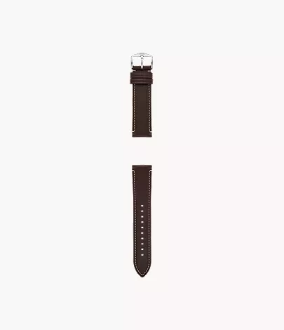 22mm Dark Brown LiteHide? Leather Strap - Image 2