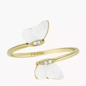 Sutton Radiant Wings White Mother-of-Pearl Butterfly Ring