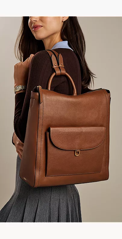Parker Leather Backpack - Image 3