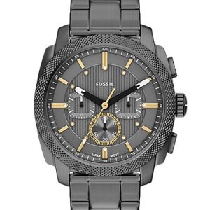 Machine 44mm Chronograph Smoke Stainless Steel Watch